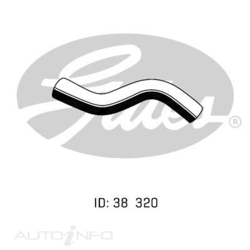 Gates Upper Radiator Hose - 05-0861