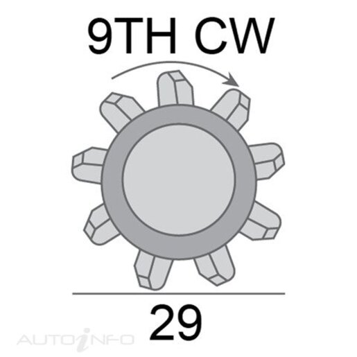 JAS Oceania Starter Motor 12V 1.4KW 9TH CW - SNB011