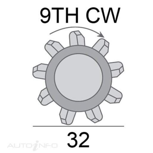 JAS Oceania Starter Motor 12V 2.3kW 9TH - SNJ413