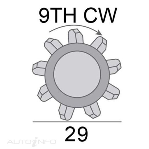 JAS Oceania Starter Motor 12V 1.8KW 9TH - SND041