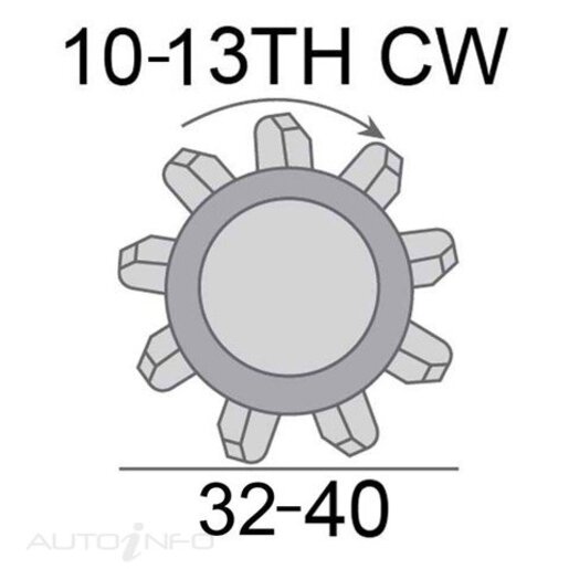 JAS Oceania Starter Motor 12V 2.0KW 10-13TH CW - SNJ075GQ