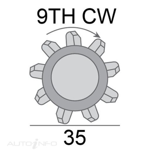 JAS Oceania Starter Motor 24V 3.2KW 9TH CW - SNJ096GQ