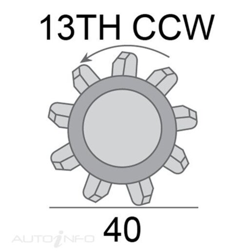 JAS Oceania Starter Motor 12V 1.2KW 13TH - SNJ587
