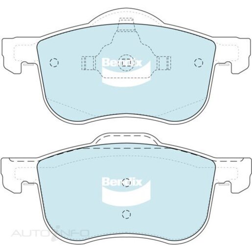 Bendix Ceramic Front Brake Pads - DB1445-GCT